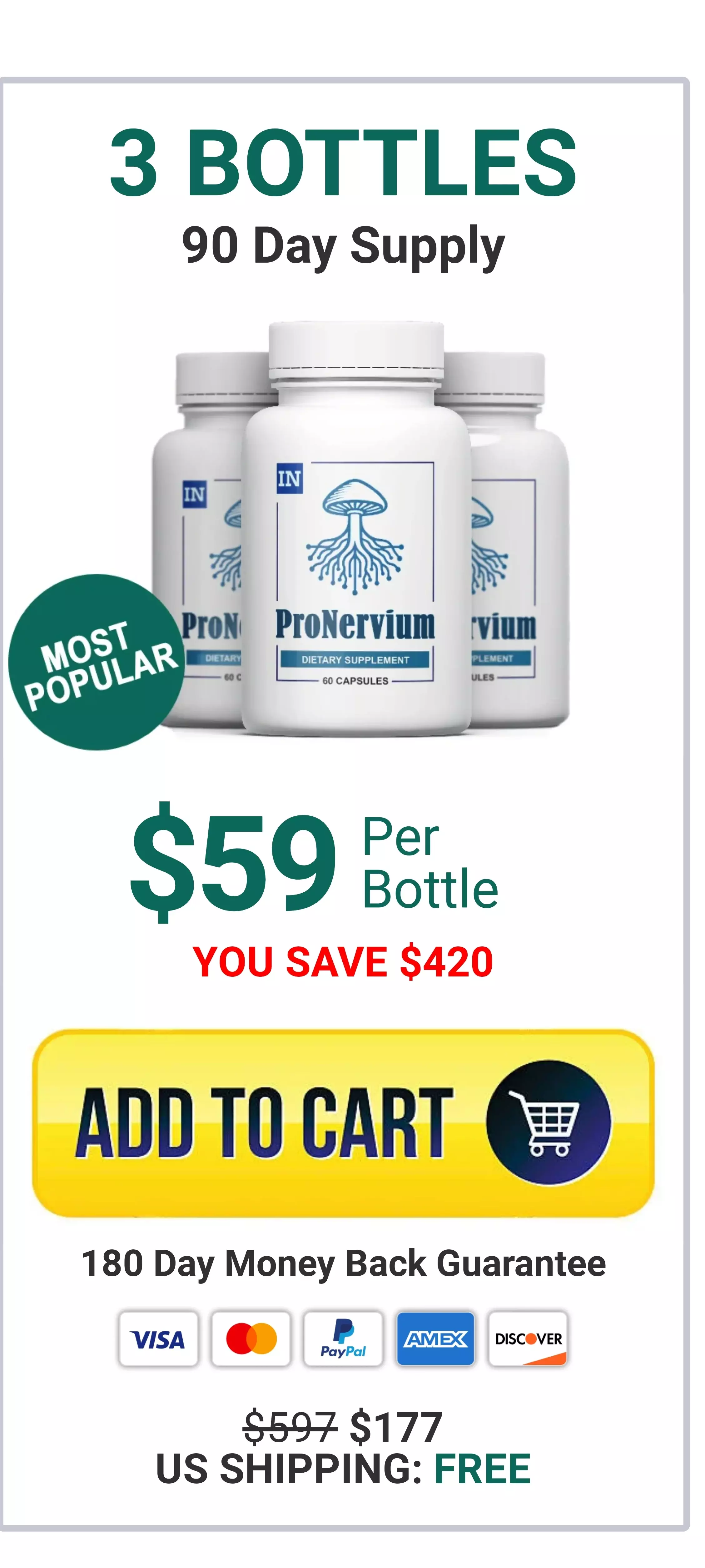 ProNervium™ 3 bottles pricing